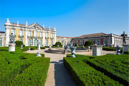 queluz - Gardens, Royal Summer Palace of Queluz, Lisbon, Portugal, Europe Stock Photo - Rights-Managed, Code: 841-07540341