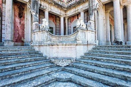 Lions Staircase, Royal Summer Palace of Queluz, Lisbon, Portugal, Europe Photographie de stock - Rights-Managed, Code: 841-07540343