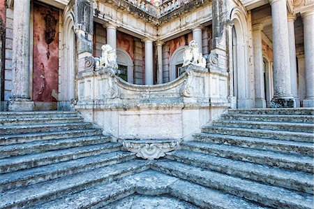 european staircase - Lions Staircase, Royal Summer Palace of Queluz, Lisbon, Portugal, Europe Stock Photo - Rights-Managed, Code: 841-07540343