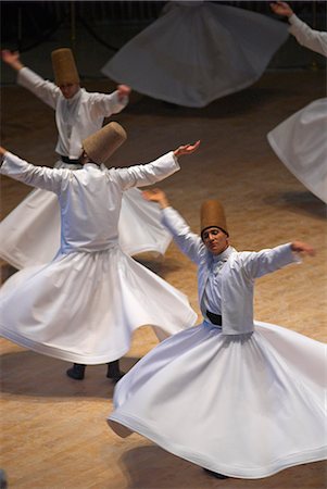 Whirling Dervishes at the Dervishes Festival, Konya, Central Anatolia, Turkey, Asia Minor, Eurasia Stock Photo - Rights-Managed, Code: 841-07541004