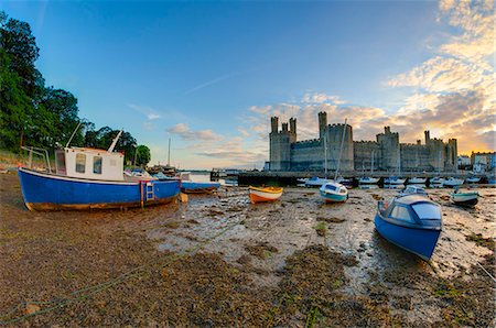 Caernarfon Castle, UNESCO World Heritage Site, Caernarfon, Gwynedd, Wales, United Kingdom, Europe Foto de stock - Con derechos protegidos, Código: 841-07541128