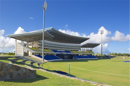 Sir Vivian Richards Stadium, All Saints Road, St. Johns, Antigua, Leeward Islands, West Indies, Caribbean, Central America Fotografie stock - Rights-Managed, Codice: 841-07541145
