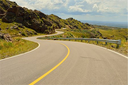 route - Mountain road, San Luis, Argentina, South America Photographie de stock - Rights-Managed, Code: 841-07589935