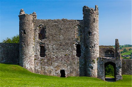 Llansteffan Castle, Carmarthenshire, Wales, United Kingdom, Europe Foto de stock - Con derechos protegidos, Código: 841-07590029