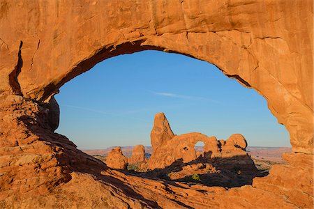 North Window and Turret Arch, Arches National Park, Utah, United States of America, North America Foto de stock - Con derechos protegidos, Código: 841-07590160