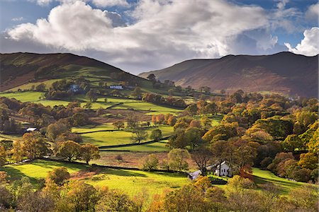 Newlands Chapel nestled in the beautiful Newlands Valley, Lake District, Cumbria, England, United Kingdom, Europe Stockbilder - Lizenzpflichtiges, Bildnummer: 841-07590361