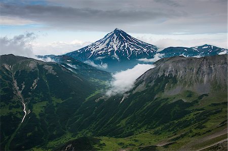 simsearch:841-06447339,k - Aerial of Vilyuchinsk volcano, Kamchatka, Russia, Eurasia Stockbilder - Lizenzpflichtiges, Bildnummer: 841-07590453