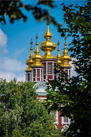 Assumption Church in the Novodevichy Convent, Moscow, Russia, Europe Fotografie stock - Rights-Managed, Codice: 841-07590468