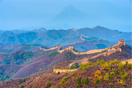 Gubeikou to Jinshanling section of the Great Wall of China, UNESCO World Heritage Site, Miyun County, Beijing Municipality, China, Asia Foto de stock - Con derechos protegidos, Código: 841-07590487
