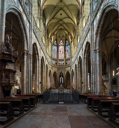 St. Vitus Cathedral, Prague, Czech Republic, Europe Photographie de stock - Rights-Managed, Code: 841-07590563