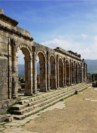 Roman archaeological site, Volubilis, UNESCO World Heritage Site, Meknes Region, Morocco, North Africa, Africa Photographie de stock - Rights-Managed, Code: 841-07590597