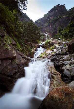 sri lanka - Ravana Falls, Ella, Sri Lanka, Asia Foto de stock - Direito Controlado, Número: 841-07600052