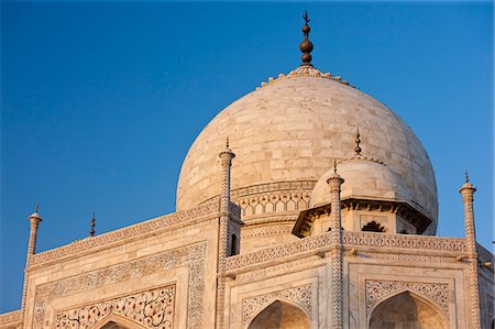 The Taj Mahal mausoleum eastern view detail, Uttar Pradesh, India Photographie de stock - Rights-Managed, Code: 841-07600084