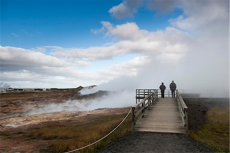 reykjanes - Gunnuhver Hot Spring, Reykjanes Peninsula, Iceland, Polar Regions Fotografie stock - Rights-Managed, Codice: 841-07600241