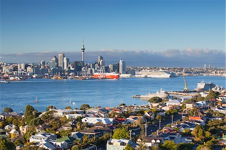 simsearch:841-05846222,k - View of Devonport and Auckland skyline, Auckland, North Island, New Zealand, Pacific Foto de stock - Con derechos protegidos, Código: 841-07600257