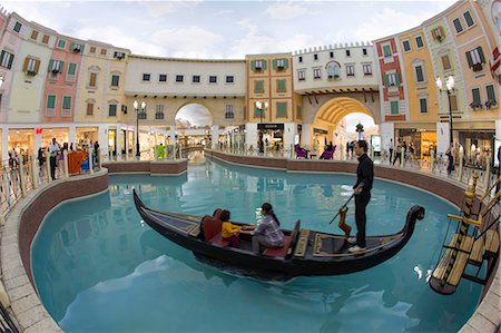 people in boat - Interior, Villaggio Mall, Doha, Qatar, Middle East Stock Photo - Rights-Managed, Code: 841-07600251