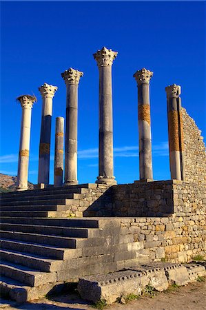 Excavated Roman City, Volubilis, UNESCO World Heritage Site, Morocco, North Africa, Africa Stock Photo - Rights-Managed, Code: 841-07653066