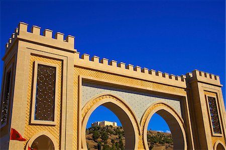 Bab Ijid with Museum of Arms, Fez, Morocco, North Africa, Africa Foto de stock - Con derechos protegidos, Código: 841-07653073