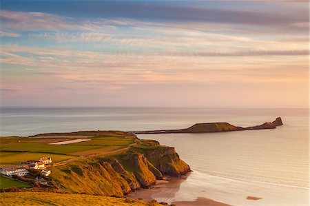 simsearch:841-07653188,k - Rhossili Bay, Worms End, Gower Peninsula, Wales, United Kingdom, Europe Photographie de stock - Rights-Managed, Code: 841-07653181