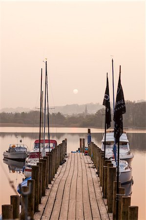 Pier on Derwent Water, Lake District National Park, Cumbria, England, United Kingdom, Europe Stock Photo - Rights-Managed, Code: 841-07653206