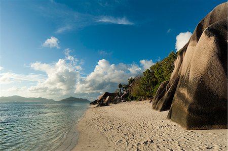 Anse Source d'Argent beach, La Digue, Seychelles, Indian Ocean, Africa Foto de stock - Con derechos protegidos, Código: 841-07653235