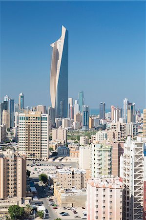simsearch:841-06447021,k - The Al Hamra building, tallest building in Kuwait completed in 2011, Kuwait City, Kuwait, Middle East Photographie de stock - Rights-Managed, Code: 841-07653295
