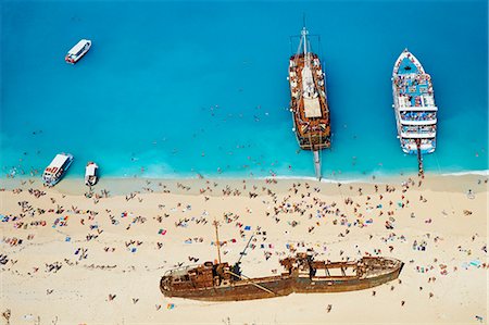 europe beach people photo - Shipwreck beach, Zante island, Ionian Islands, Greek Islands, Greece, Europe Stock Photo - Rights-Managed, Code: 841-07653486