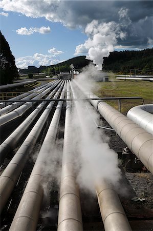 Wairakei Thermal Power Station, Taupo, North Island, New Zealand, Pacific Photographie de stock - Rights-Managed, Code: 841-07653531