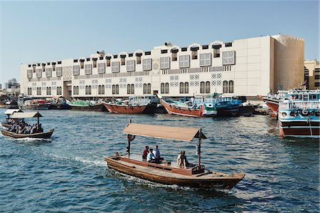 Abra (ferry boat), Dubai Creek, Dubai, United Arab Emirates, Middle East Stock Photo - Rights-Managed, Code: 841-07653548