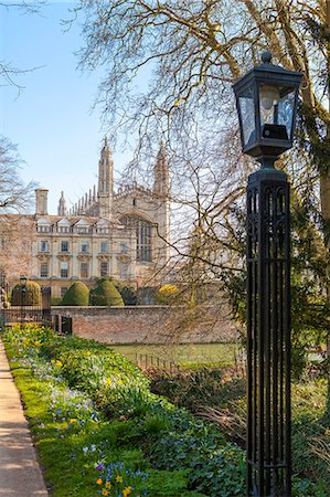 A view of Kings College from the Backs, Cambridge, Cambridgeshire, England, United Kingdom, Europe Stock Photo - Rights-Managed, Code: 841-07673305