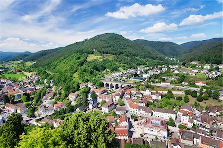 pictures of places in germany - Hornberg, Black Forest, Baden Wurttemberg, Germany, Europe Photographie de stock - Rights-Managed, Code: 841-07673337