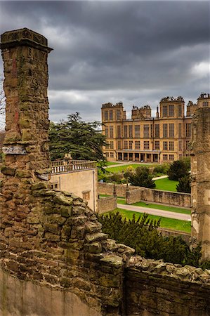 simsearch:841-07673370,k - Old and new halls, Hardwick Hall, near Chesterfield, Derbyshire, England, United Kingdom, Europe Photographie de stock - Rights-Managed, Code: 841-07673372