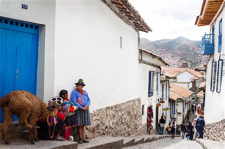 Street scene in San Blas neighborhood, Cuzco, Peru, South America Stock Photo - Rights-Managed, Code: 841-07673387