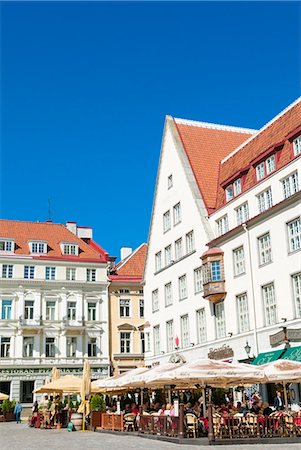 estonia - Raekoja Plats (Town Hall Square), Old Town of Tallinn, UNESCO World Heritage Site, Estonia, Baltic States, Europe Fotografie stock - Rights-Managed, Codice: 841-07673399