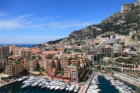 simsearch:841-06616825,k - Port of Fontvieille, Fontvieille Harbor, Fontvieille, Monaco, Cote d'Azur, Mediterranean, Europe Photographie de stock - Rights-Managed, Code: 841-07673423