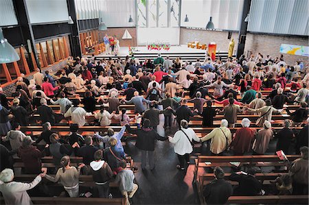 The Lord's Prayer during Catholic Mass, Paris, France, Europe Stock Photo - Rights-Managed, Code: 841-07673430