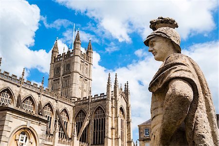 Bath Abbey, Bath, UNESCO World Heritage Site, Avon and Somerset, England, United Kingdom, Europe Foto de stock - Con derechos protegidos, Código: 841-07781887