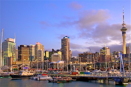 famous places of new zealand - Auckland City and Harbour, Auckland, North Island, New Zealand, Pacific Stock Photo - Rights-Managed, Code: 841-07781898