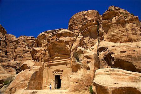 simsearch:841-02713799,k - Tourist at Little Petra, UNESCO World Heritage Site,  Jordan, Middle East Fotografie stock - Rights-Managed, Codice: 841-07781905