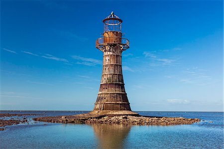 Whiteford Lighthouse, Whiteford Sands, Gower, Wales, United Kingdom, Europe Stock Photo - Rights-Managed, Code: 841-07782209