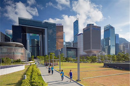 Tamar Park and Central Government Complex, Admiralty, Hong Kong Island, Hong Kong, China, Asia Photographie de stock - Rights-Managed, Code: 841-07782588