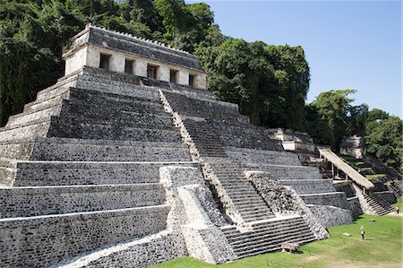 simsearch:841-08244260,k - Temple of Inscriptions, Palenque Archaeological Park, UNESCO World Heritage Site, Palenque, Chiapas, Mexico, North America Foto de stock - Con derechos protegidos, Código: 841-07782595