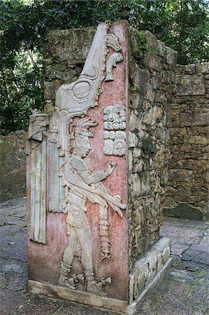 Temple XIX, sculptured relief, Palenque Archaeological Park, UNESCO World Heritage Site, Palenque, Chiapas, Mexico, North America Stock Photo - Rights-Managed, Code: 841-07782599