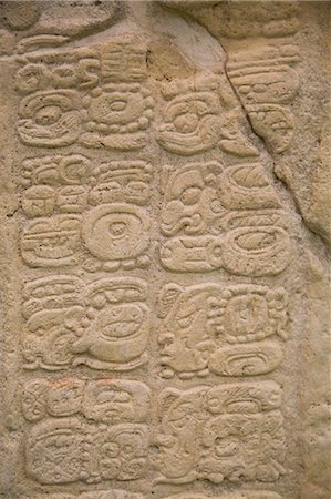 simsearch:6119-07781221,k - Stella 7, hieroglyphs, Mayan Archaeological Site, Yaxchilan, Chiapas, Mexico, North America Stockbilder - Lizenzpflichtiges, Bildnummer: 841-07782610