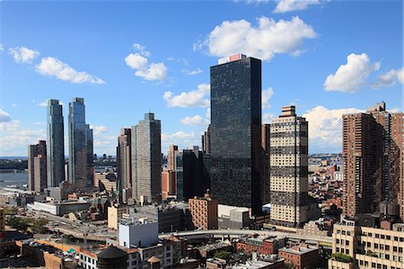 Midtown skyline, West Side, Manhattan, New York City, United States of America, North America Stock Photo - Rights-Managed, Code: 841-07782651