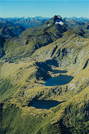 parque nacional fiordland - Aerial of the rugged mountains in Fiordland National Park, UNESCO World Heritage Site, South Island, New Zealand, Pacific Foto de stock - Con derechos protegidos, Código: 841-07782667