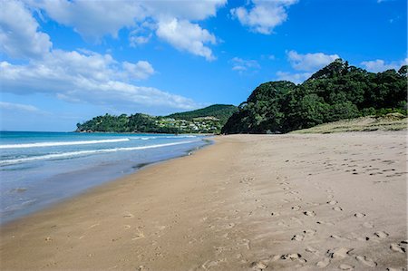 simsearch:400-04059397,k - Long sandy hot water beach, Coromandel coast, North Island, New Zealand, Pacific Photographie de stock - Rights-Managed, Code: 841-07782835