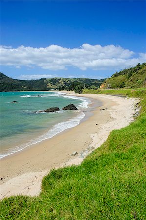 simsearch:841-06448324,k - Lonely beach on the coastline of Northern Coromandel, North Island, New Zealand, Pacific Foto de stock - Con derechos protegidos, Código: 841-07782836