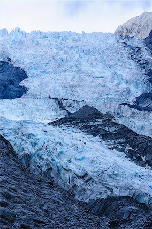 simsearch:841-03067280,k - Tourists hiking on the Franz-Joseph Glacier, Westland Tai Poutini National Park, Southern Alps, UNESCO World Heritage Site, South Island, New Zealand, Pacific Fotografie stock - Rights-Managed, Codice: 841-07782845