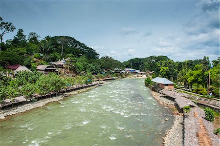 sumatra - Bohorok River flowing through Bukit Lawang, Sumatra, Indonesia, Southeast Asia, Asia Foto de stock - Con derechos protegidos, Código: 841-07782903